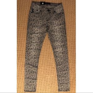 Leopard print skinny jeans, brand new w/tags